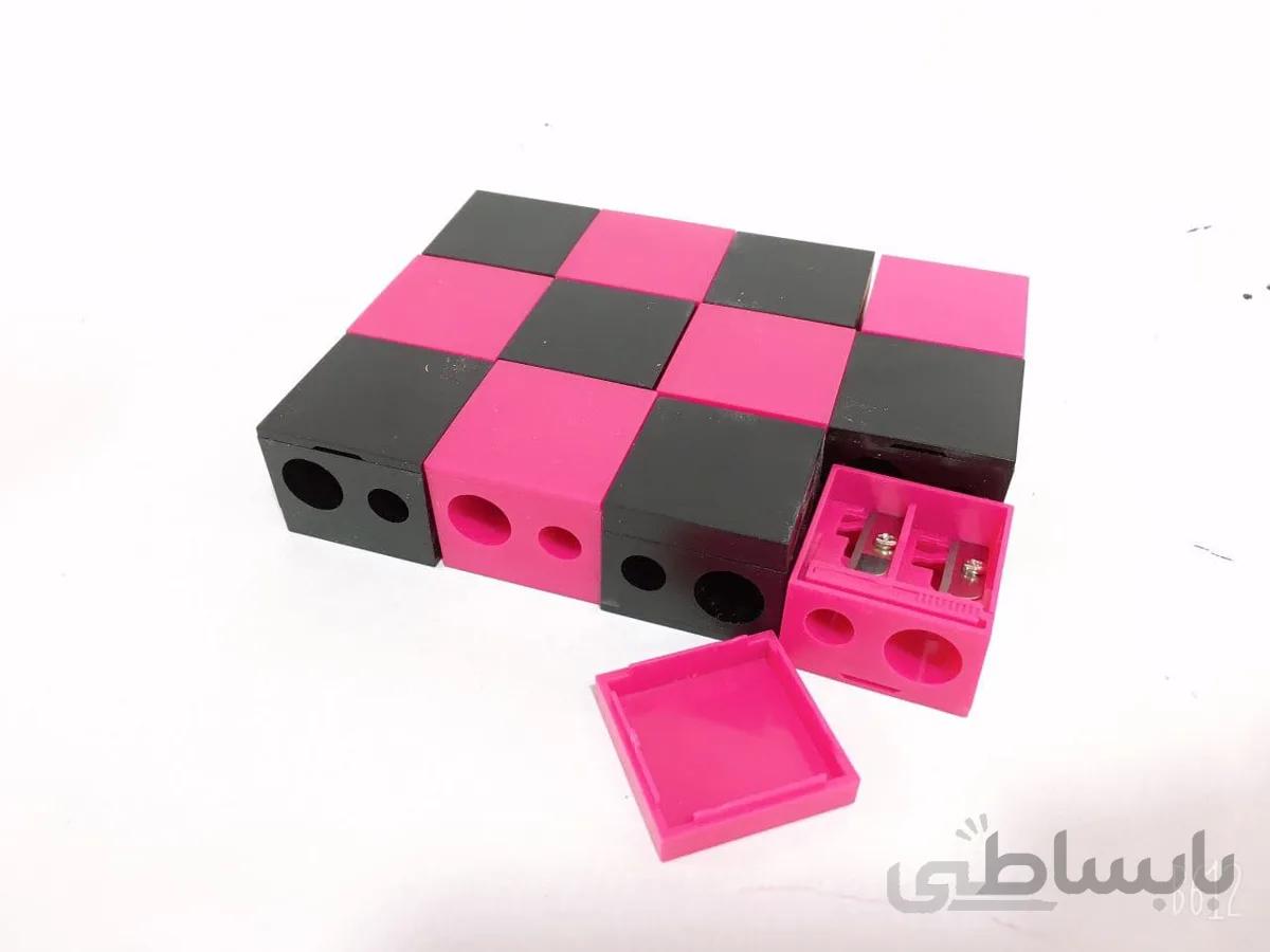 مداد تراش آرایشی استاندارد با درب محافظ ا Pencil sharpener++