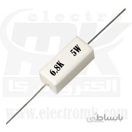 مقاومت آجری ۵ وات ۶.۸ کیلو اهم