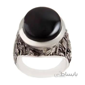 انگشتر نقره مردانه مدل عقیق رکاب دست ساز کد am_1837
