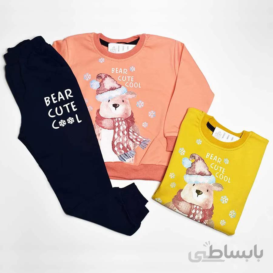 ست بلوز و شلوار خرس برفی کد 2133