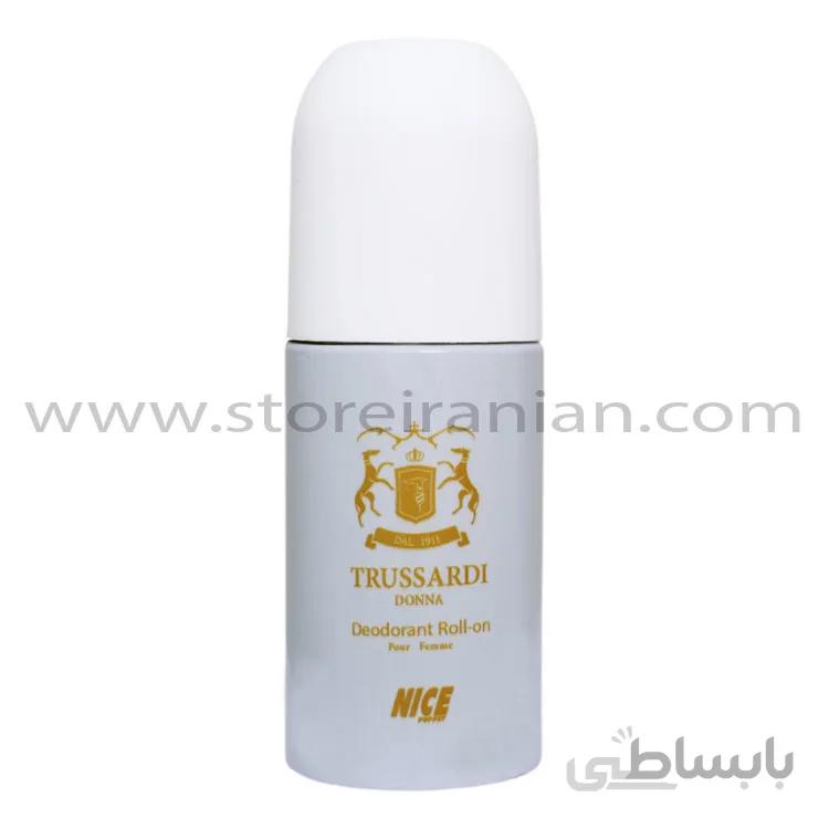مام رول ضد تعریق زنانه نایس مدل Trussardi Donna حجم 60 میلی لیتر ا Nice Trussardi Donna Deodorant Roll-On for Women 60ml