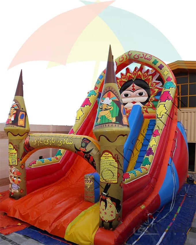 سرسره بادی طرح قلعه