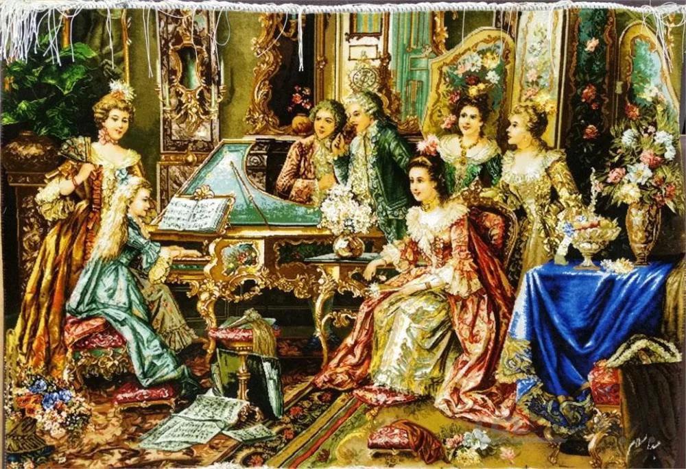 تابلو فرش طرح پیانو زن ا Carpets, design, piano, woman