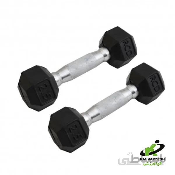 دمبل ۶ ضلعی 2/5کیلو ا Hexagonal dumbbells 2/5k