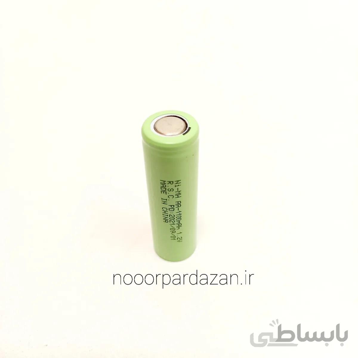 باتری قلمی قابل شارژ نیکل کادمیوم سر تخت با استاندارد AA