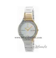 ساعت مچی ویولت زنانه گرد فلزی دورنگ صفحه سیلور مدل 0372/2L