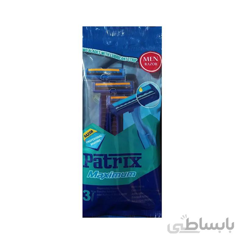 خود تراش پاتریکس مدل Maximum بسته 3 عددی