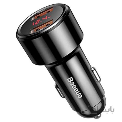 شارژر فندکی فست شارژ بیسوس Baseus Dual USB CCMLC20A QC 3.0 دو پورت با توان 5 آمپر