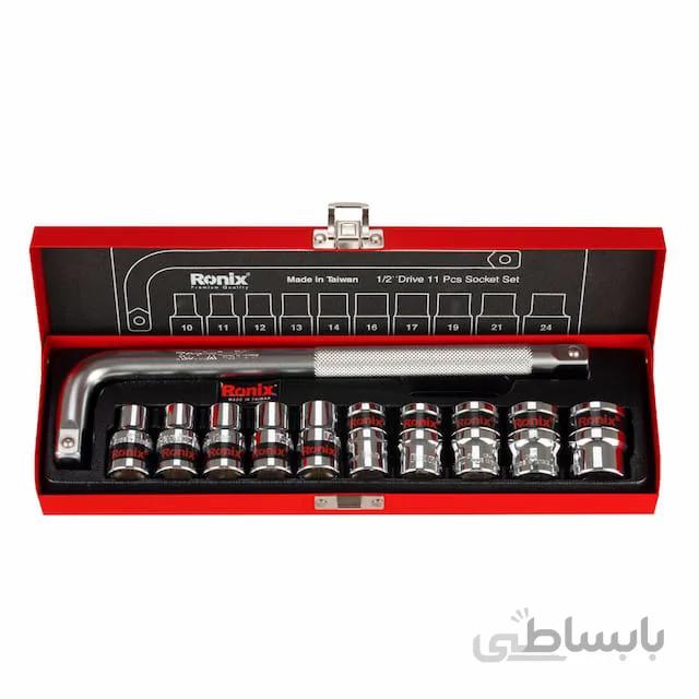 جعبه بکس 11 پارچه Ronix مدل RH-2610 ا 11-piece Ronix box, model RH-2610