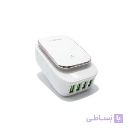 شارژر الدینیو 4 پورت مدل LDNIO-4405 4PORTS+LIGHT