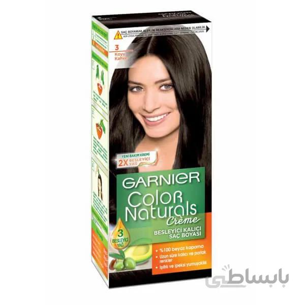 رنگموی شماره 3 گارنیر Garnier رنگ قهوه ای تیره