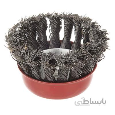 فرچه سیمی کاسه ای بافته قطر75میلیمتری