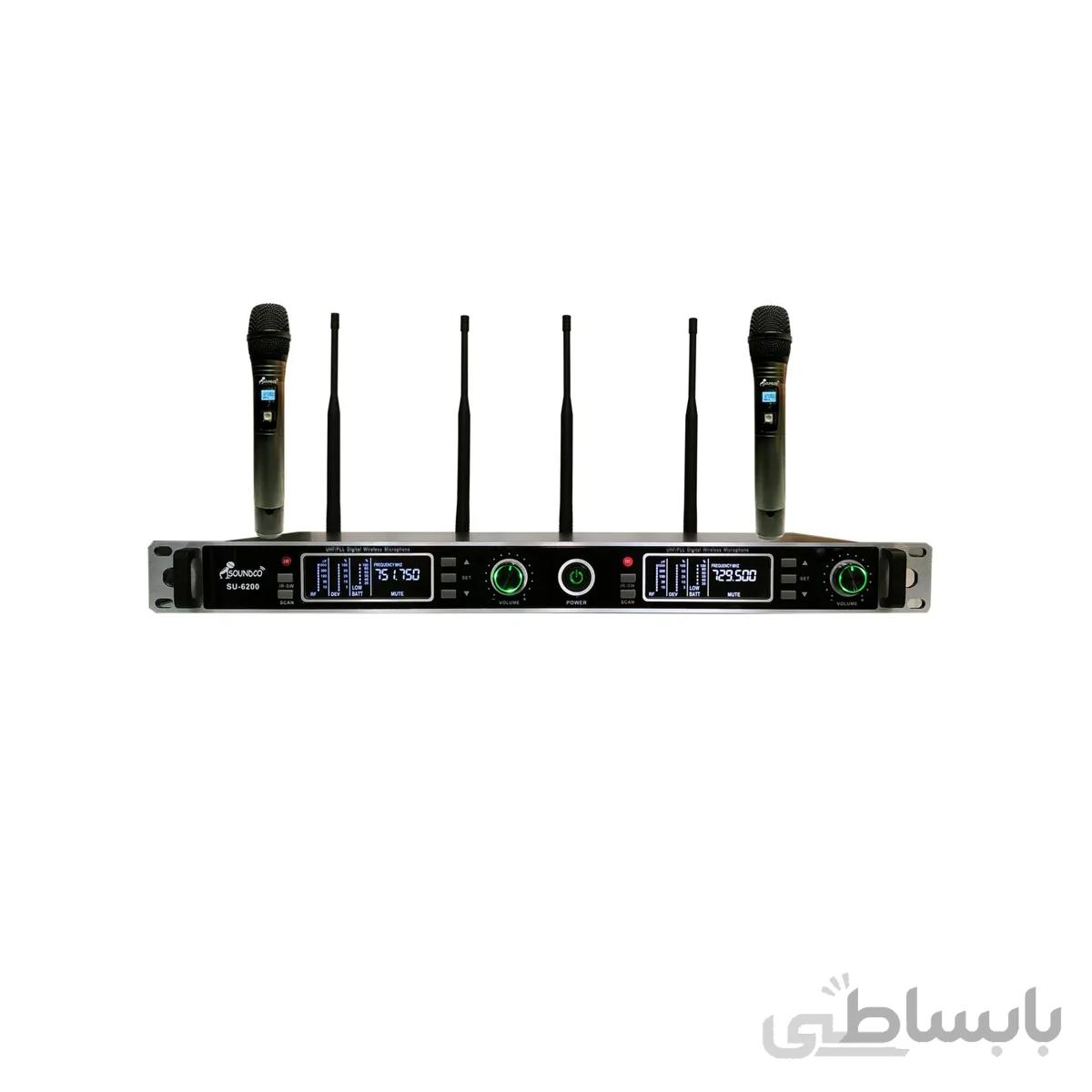 میکروفن بی سیم دو کانال ساندکو مدل SU-6200H