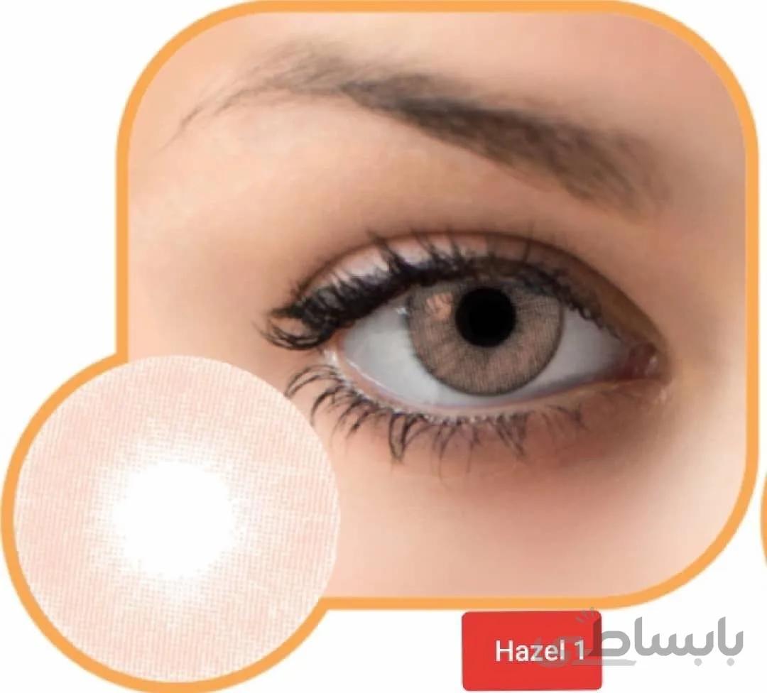 لنز رنگی گلامور سری عسلی hazel 01