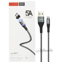 کابل میکرو یو اس بی فست شارژ مگنتی Tranyoo S9-V 5A 1m