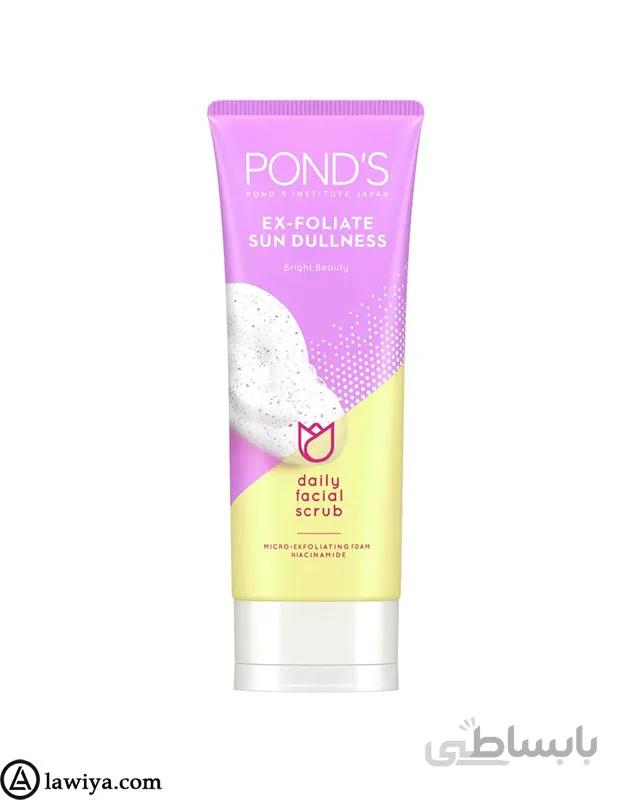 فوم اسکراب پوندز حاوی نیاسینامید مدل Ex-Foliate ا Pond’s Ex-Foliate Sun Dullness foam