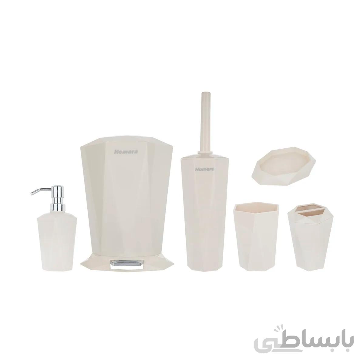 ست سرویس بهداشتی همارا مدل Simple صورتی روشن ا Homara Simple Toilet Set
