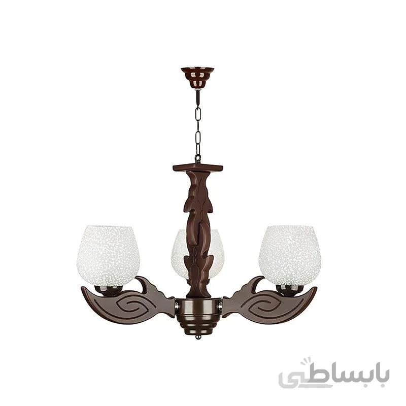 لوستر 3 شعله چشمه نور مدل G579/3-BR