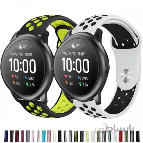 بند سیلیکونی طرح نایکی ساعت هوشمند شیائومی مدل Haylou Solar LS05 ا Nike Watch Strap Sport Band for Xiaomi Haylou Solar LS05