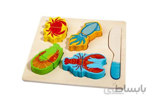 پازل جاگذاری چوبی(میگو)
