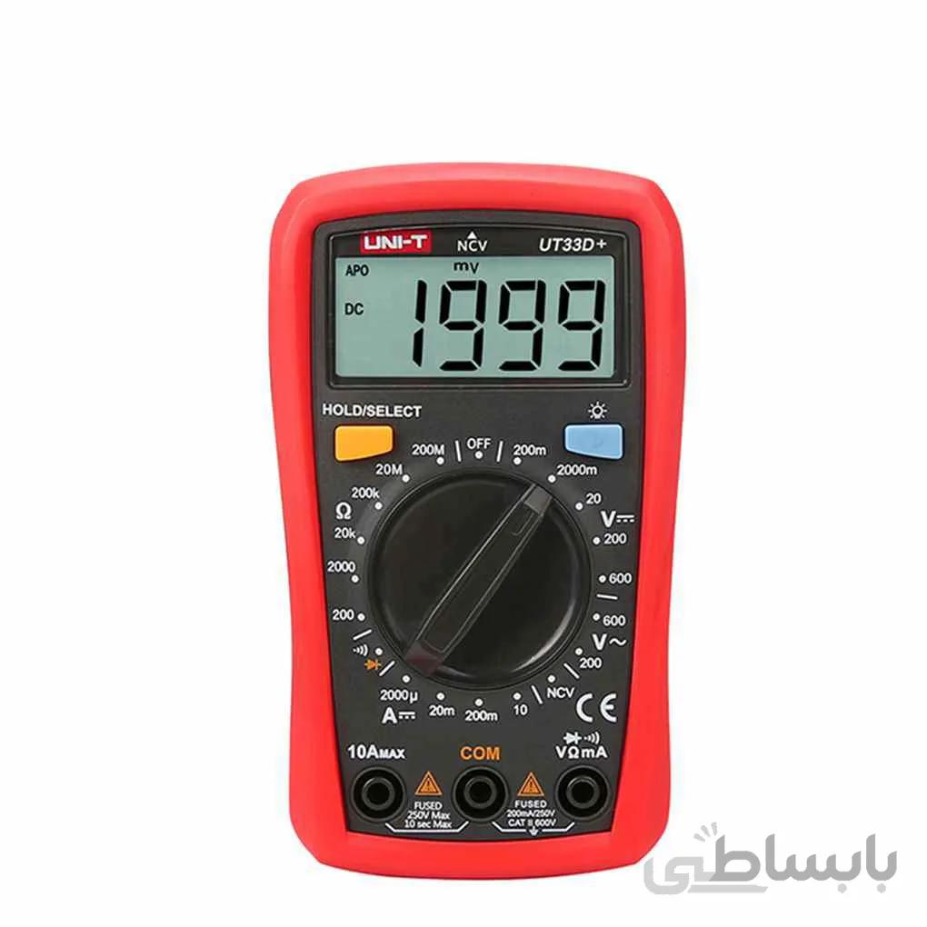 مولتی متر خوب و ارزان قیمت UNI-T UT33D Plus ا Palm Size Multimeter UT33D Plus UNI-T