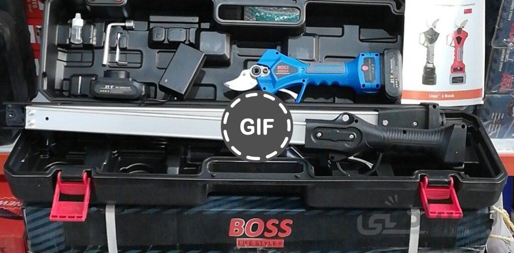 قیچی شارژی باس با دسته بلند تاشو مدل BS21v