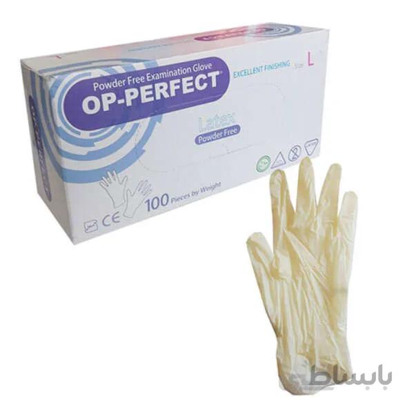 دستکش لاتکس سایز M (100 عددی) ا Latex Glove