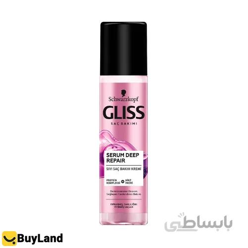 اسپری دو فاز گلیس برای تقویت موهای شکننده و حساس حاوی آمینو پروتئین 200 میل ا Gliss Two-Phase Deep Repair Hair Spray 200ml