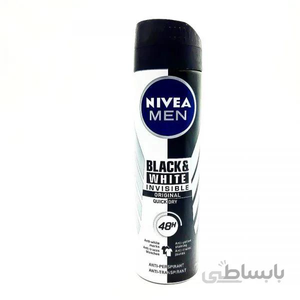 اسپری خوشبوکننده بدن نیوا بلک اند وایت Nivea Black and White