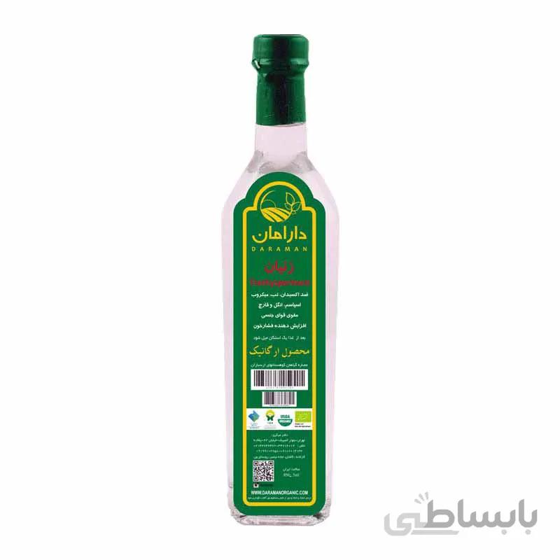 عرق زنیان ارگانیک دارامان یک لیتری