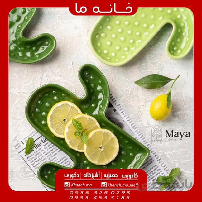 اردو خوری سرامیکی فانتزی مدل کاکتوس