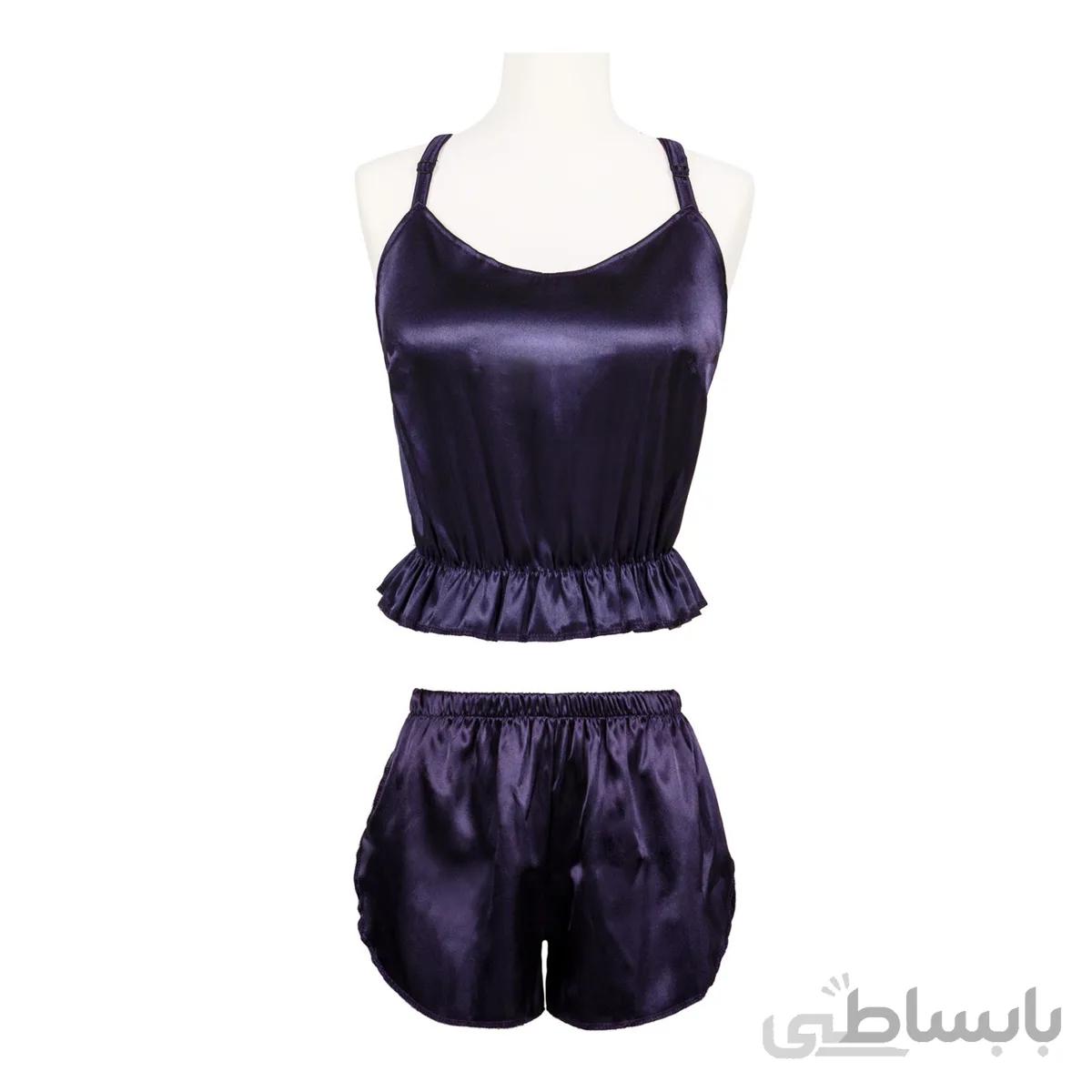 تاپ و شورتک ساتن 9850