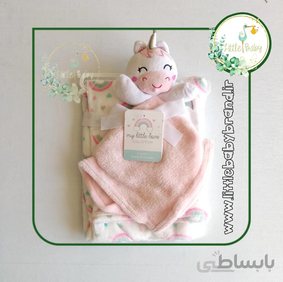 پتو نوزادی همراه با عروسک خواب 92*76 سانتی