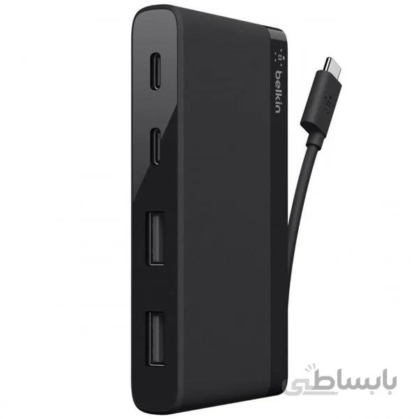هاب USB C چهار پورت بلکین مدل F4U090 ا Belkin F4U090 USB C Four Port Hub