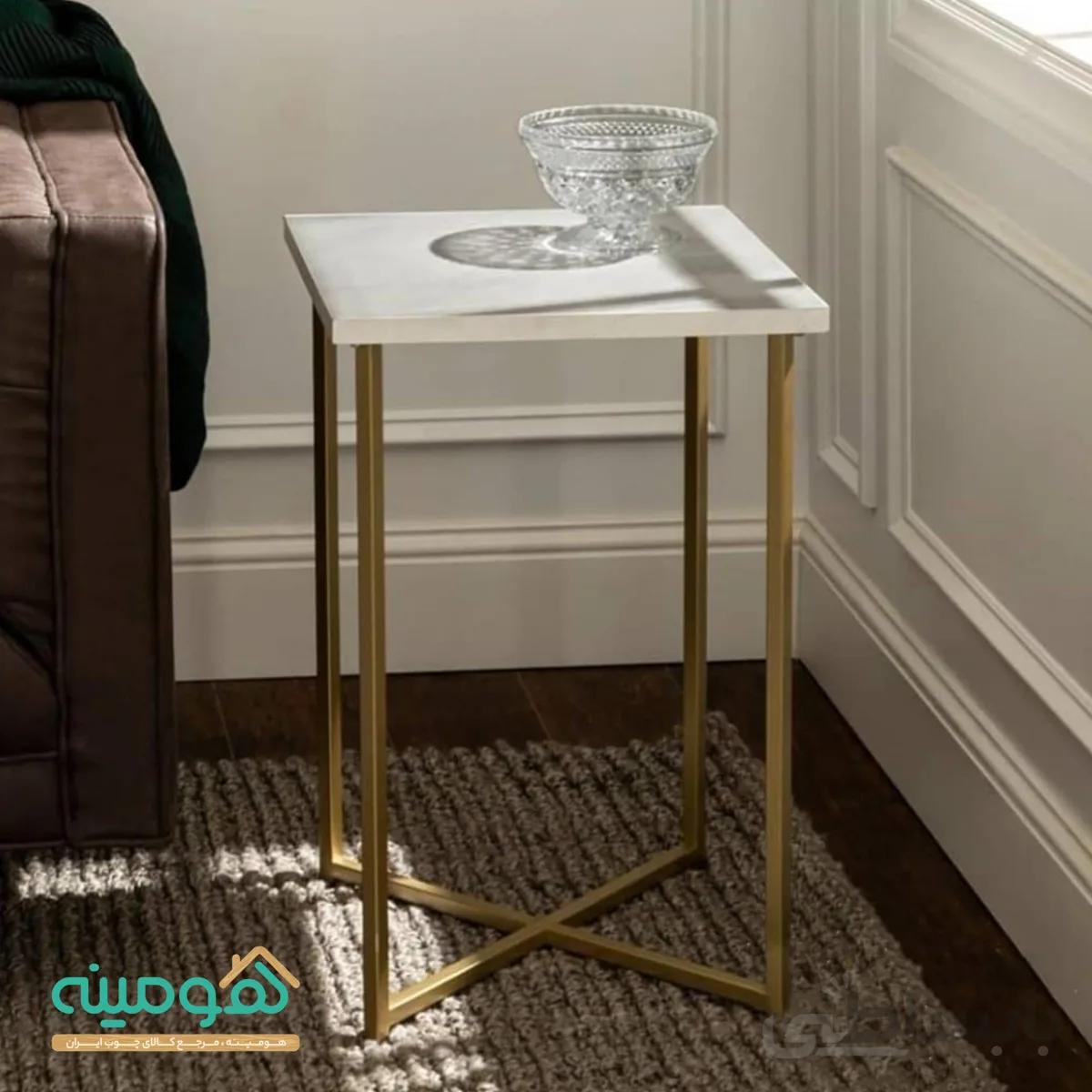 میز عسلی استیل مدل بیتا