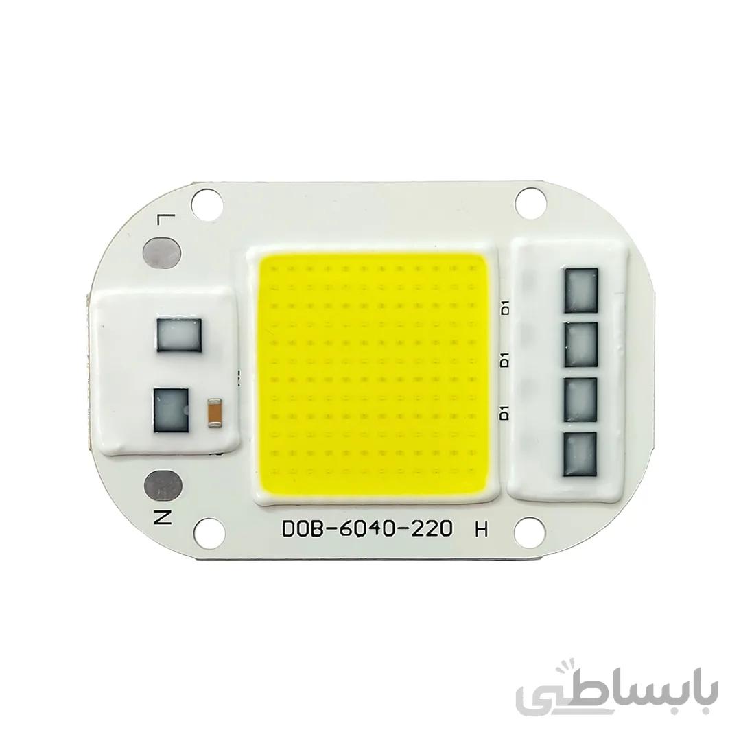 ال ای دی cob مهتابی 50w 220v با درایور داخلی 6040