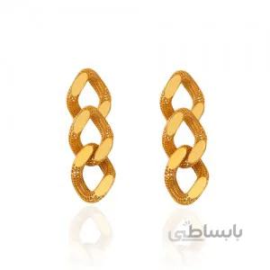گوشواره طلا طرح فیوژن کارتیه کد CE376