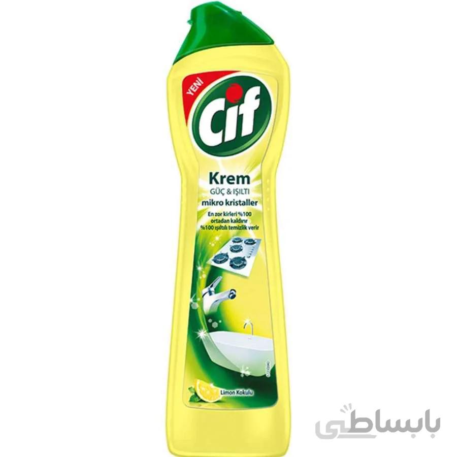 پاک‌کننده چندمنظوره کرمی سطوح سیف با رایحه لیمو مقدار 750 میلی‌لیتر