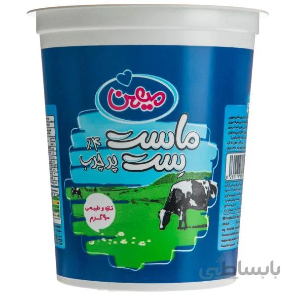 ماست ست پر چرب 4% چربی 900 گرمی میهن باکس 12 عددی