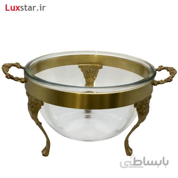 سالاد خوری برنجی بزرگ ایران کادو مدل 523b ا Irankado B523 Brass Dish