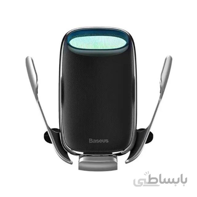 پایه نگهدارنده و شارژر بی سیم گوشی موبایل باسئوس مدل WXHW02-01