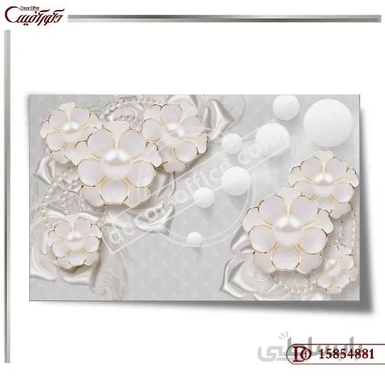 پوستر دیواری گل سه بعدی 4881 ا 3D Flower Wall Poster 4881