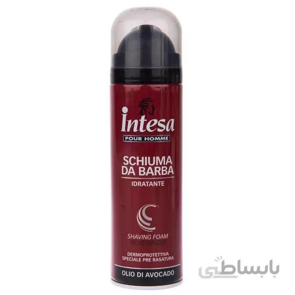فوم اصلاح مردانه اینتسا مدل Avocado Oil حجم 300 میلی لیتر ا Intesa Avocado Oil Shaving Foam 300ml