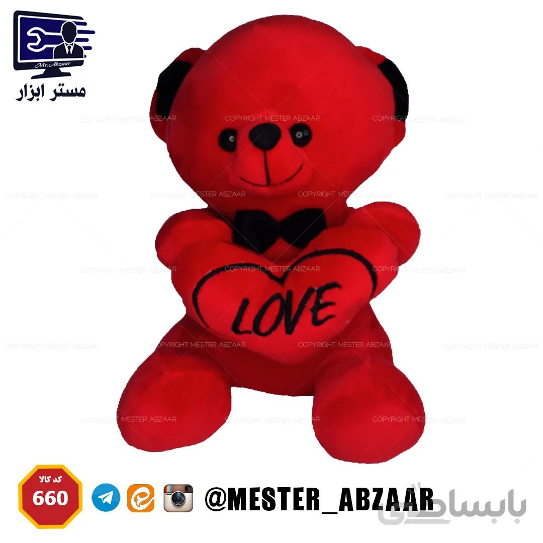 خرس عروسکی ولنتاین کادویی نانو طرح love