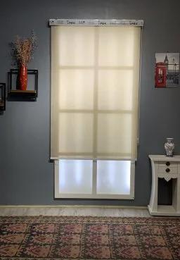 پرده شید سان اسکرین رنگ کرم کد S852-H4