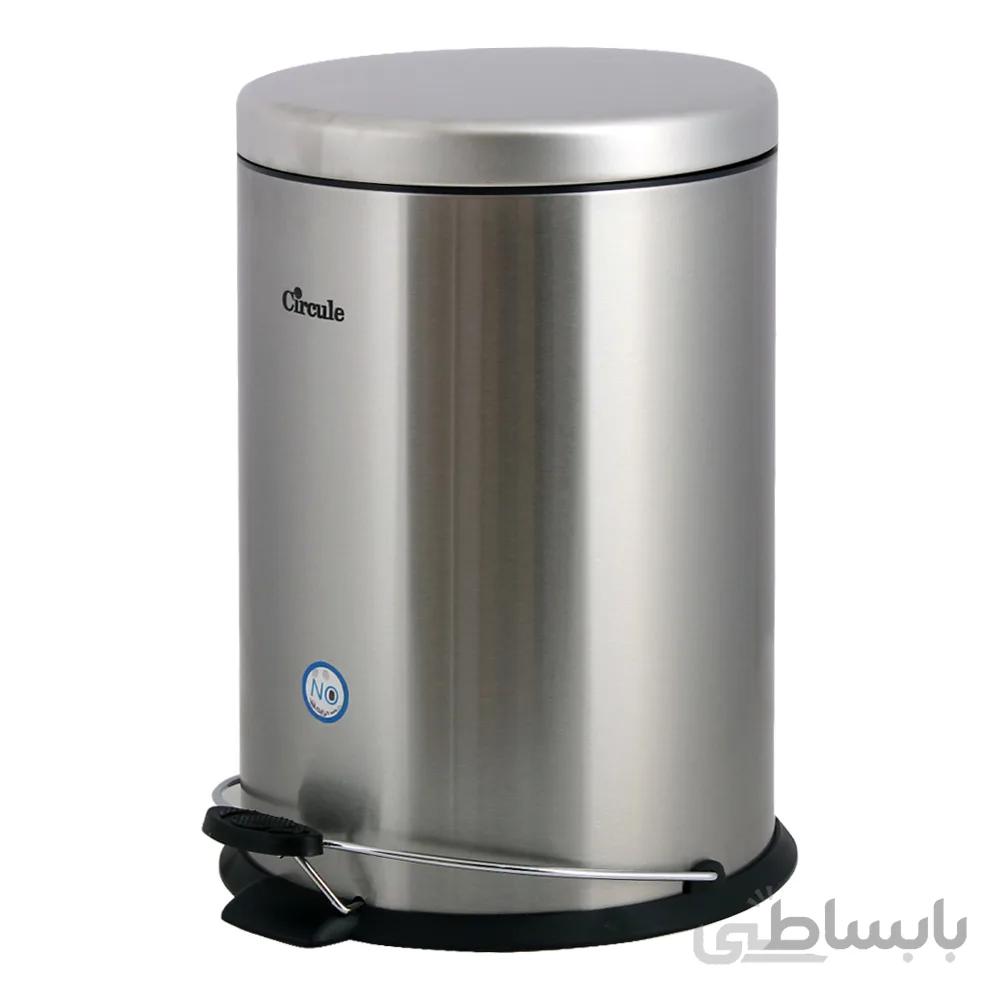 سطل زباله استیل پدالدار 20 لیتری سرکوله CE20