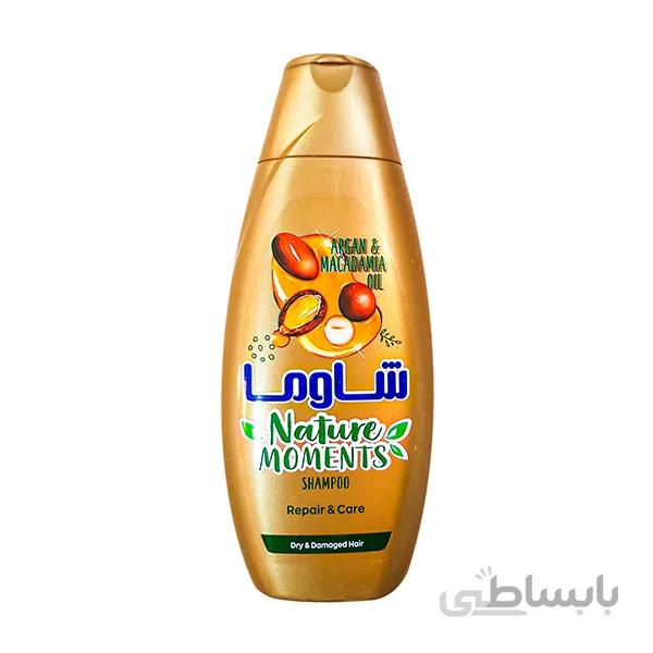 شامپو مو شاوما مدل Argan and Macadamia Oil حجم 400 میلی لیتر