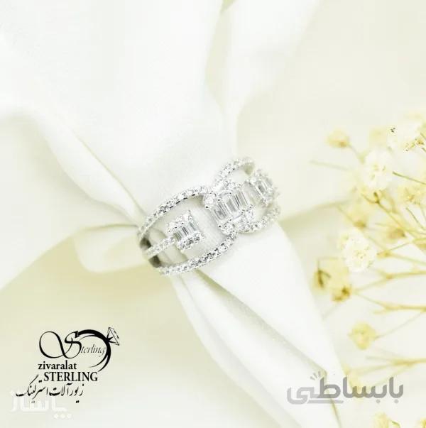 انگشتر نقره زنانه کد 6337 کد 709368
