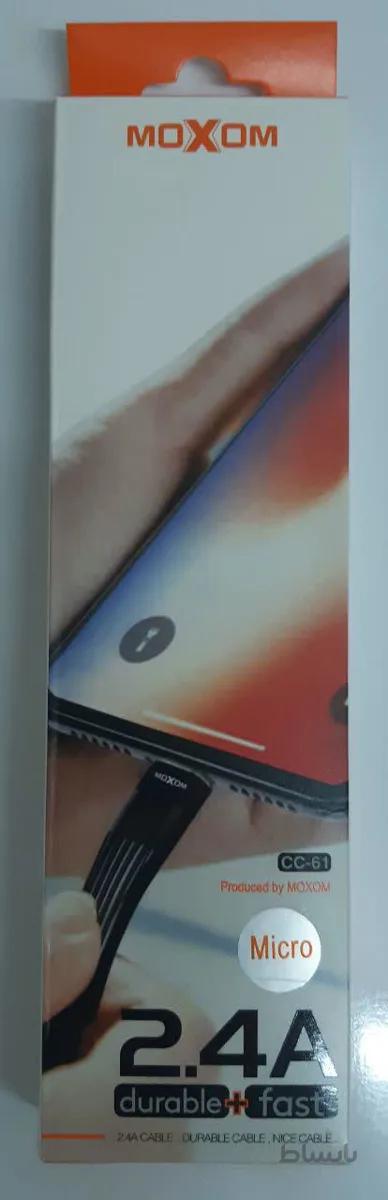 کابل شارژ microUSB برند موکسوم moxom