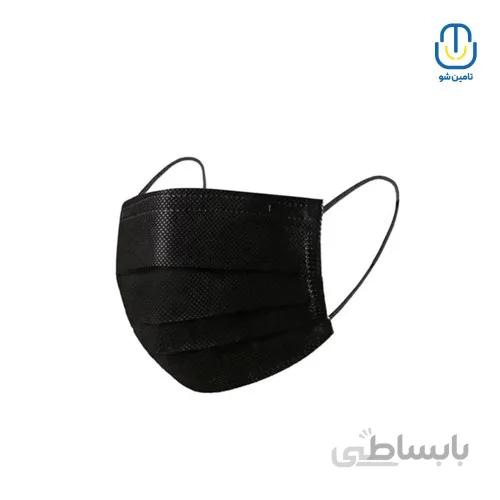 ماسک سه لایه کشدار آرمان مشکی ملتبلون دار بسته ۵۰ عددی ا Armanteb multiblon sretch 3-layer mask black 50piece